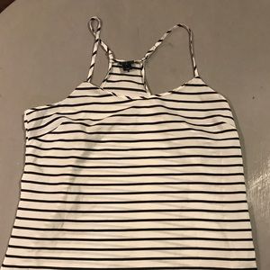 Black and White Striped Top